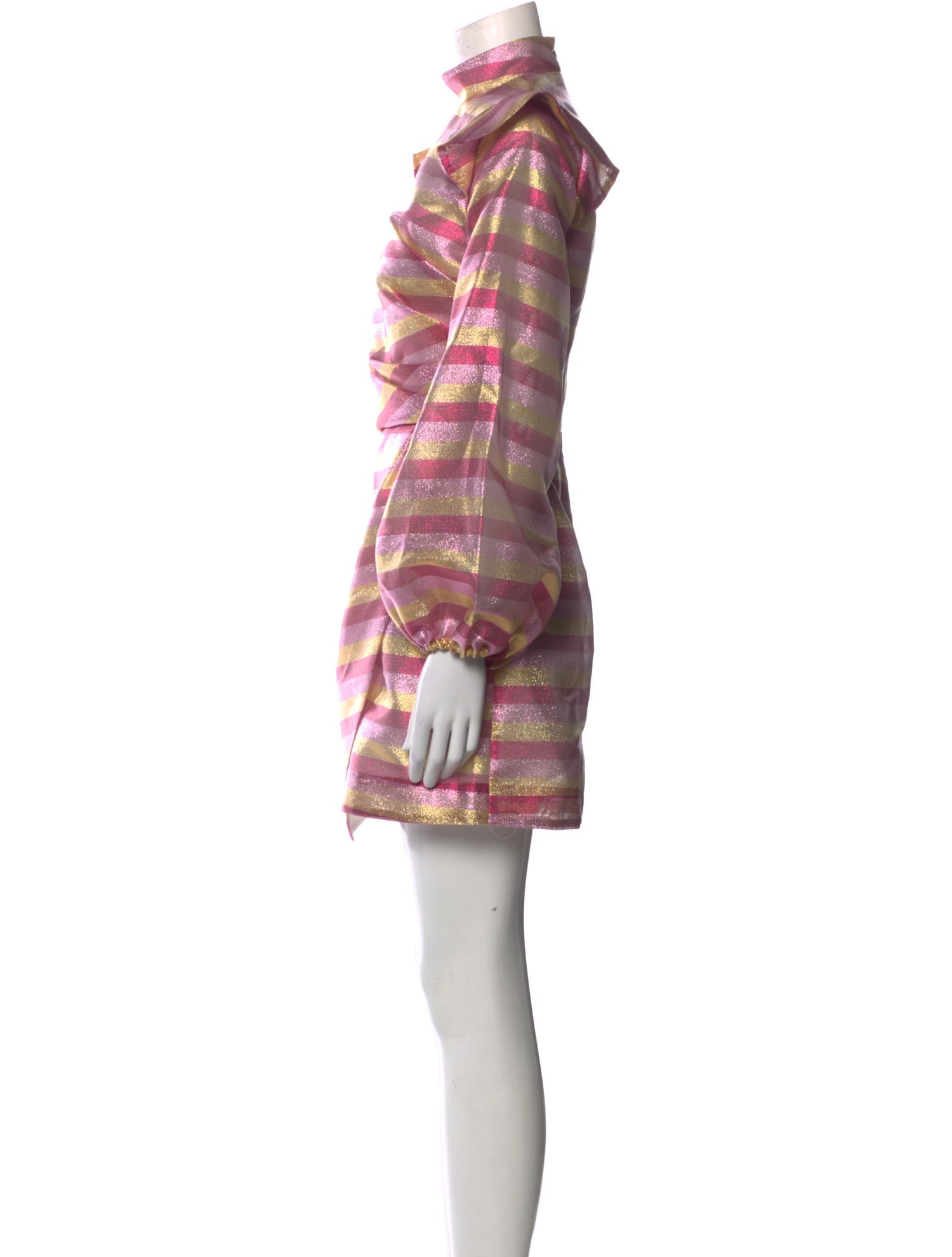 PAPER London Striped Mini Dress