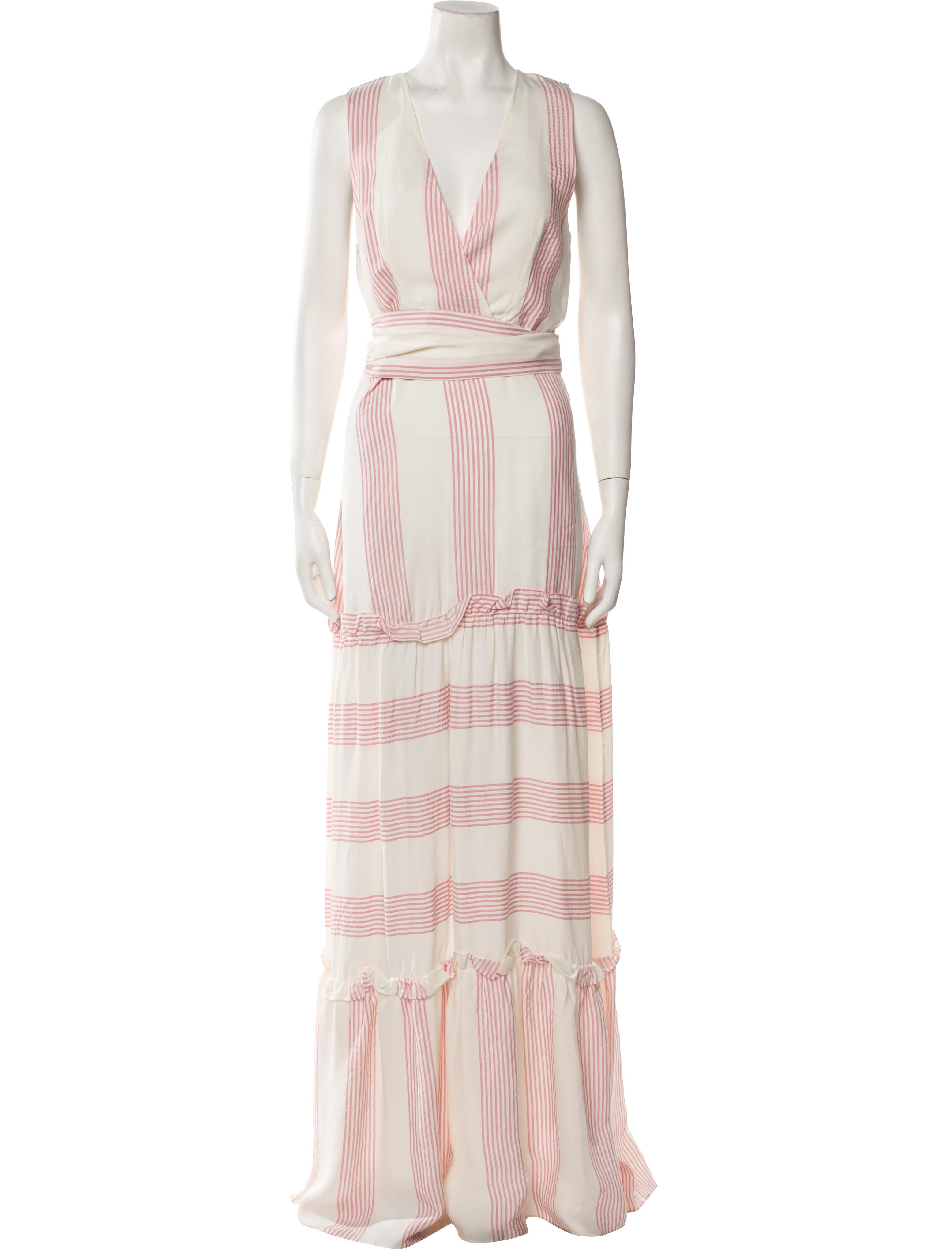 PAPER London Striped Long Dress