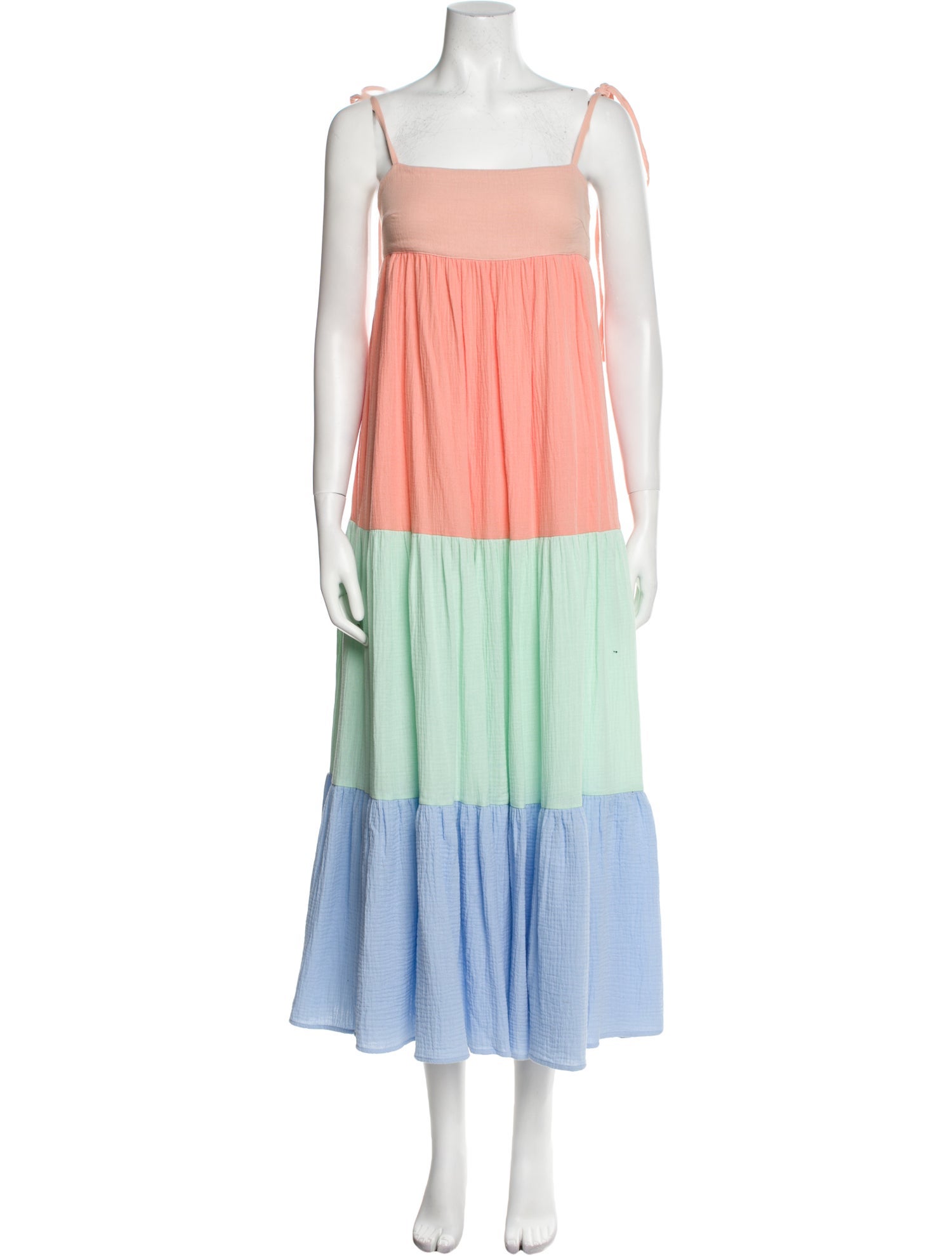 PAPER London Colorblock Pattern Long Dress w/ Tags