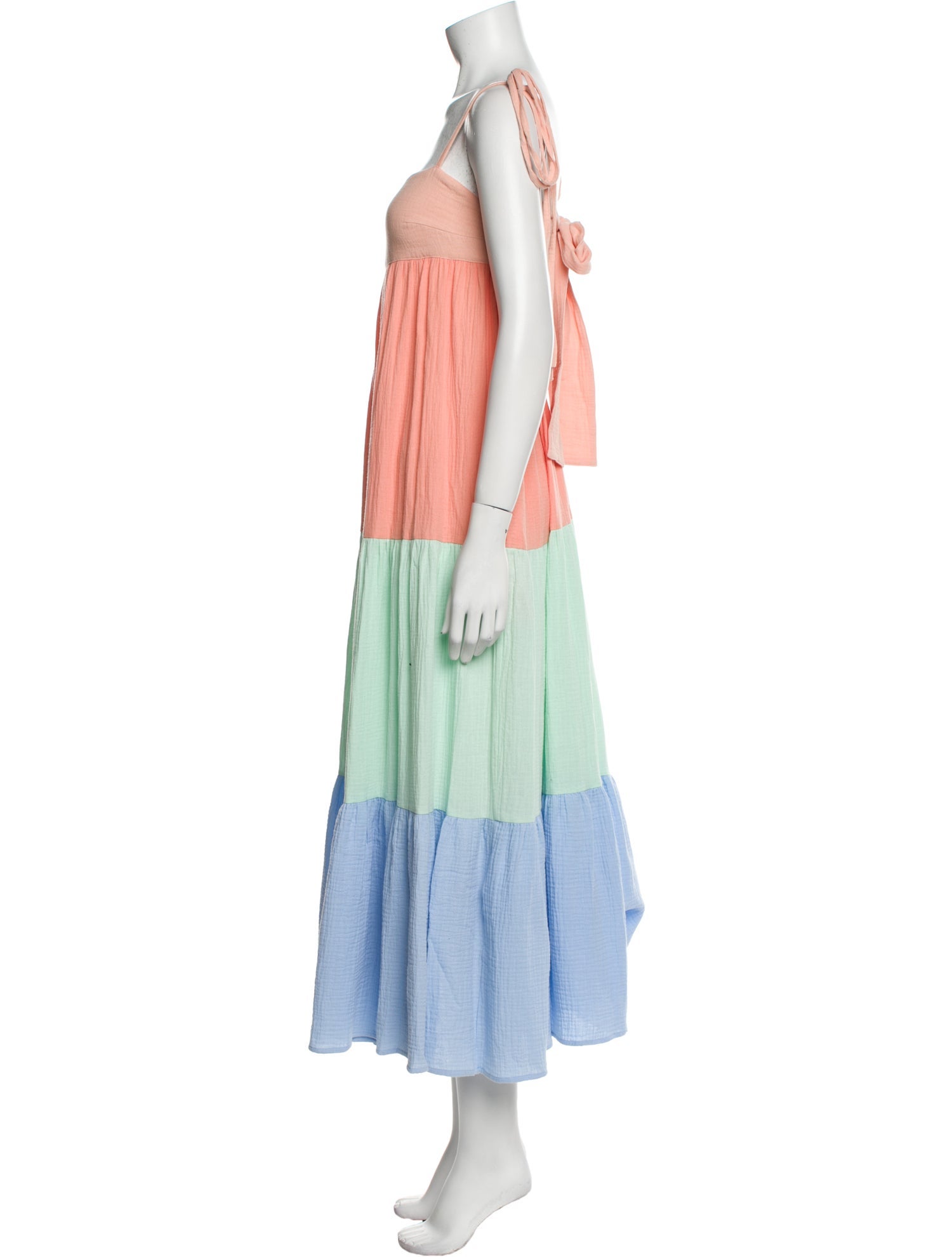 PAPER London Colorblock Pattern Long Dress w/ Tags