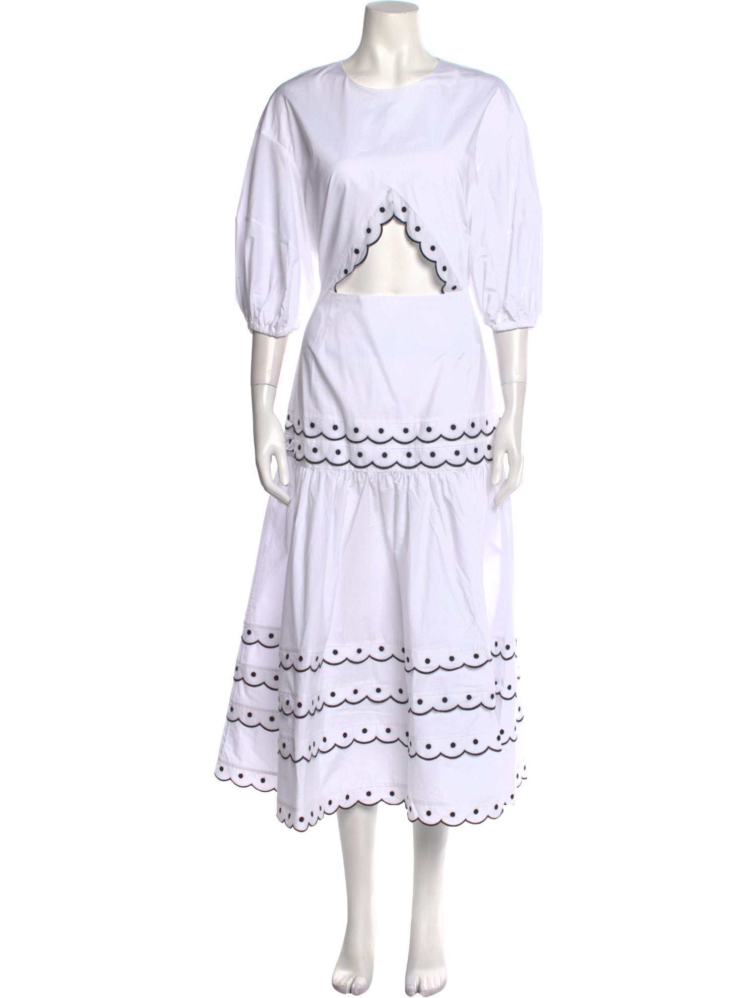 PAPER London Crew Neck Long Dress