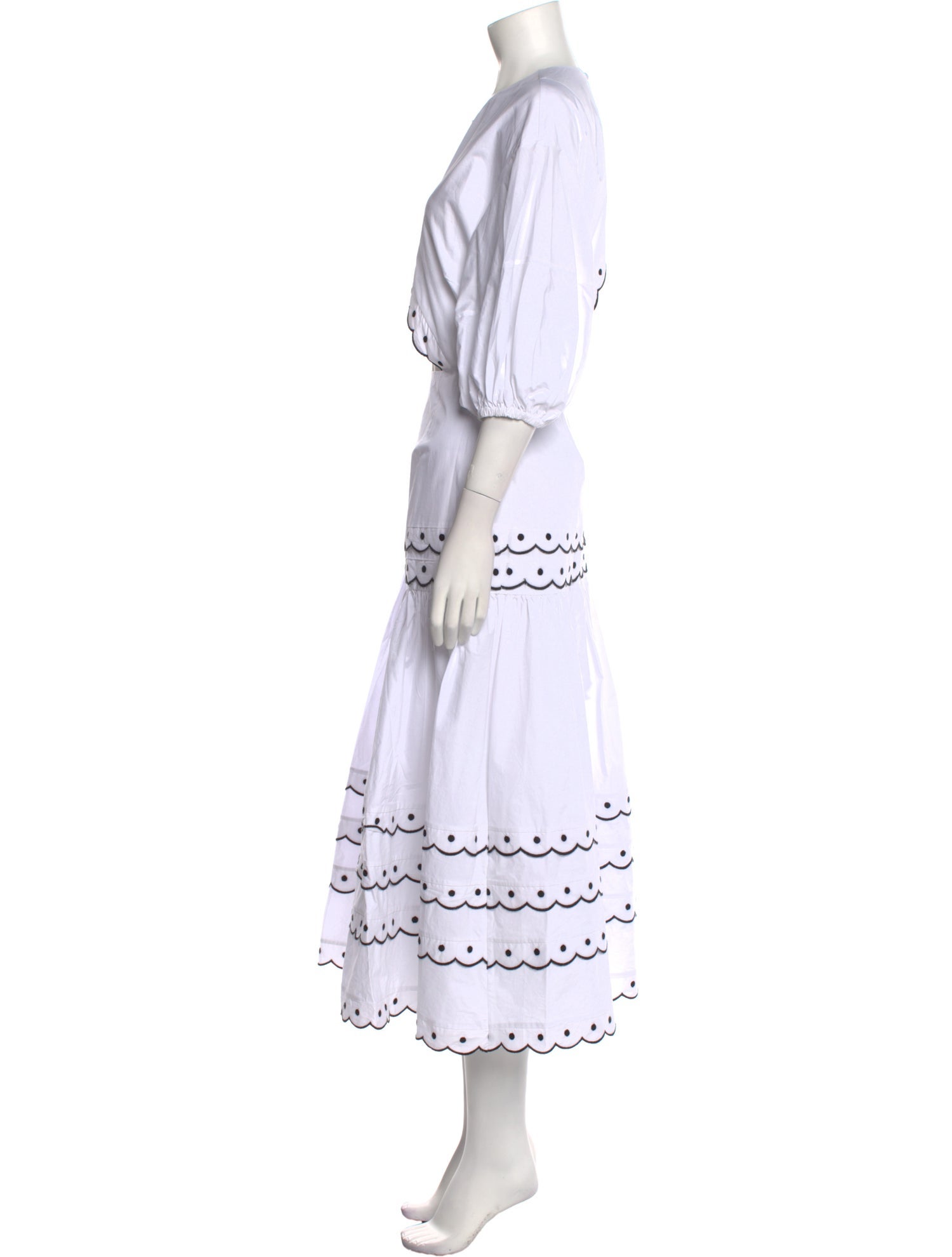 PAPER London Crew Neck Long Dress