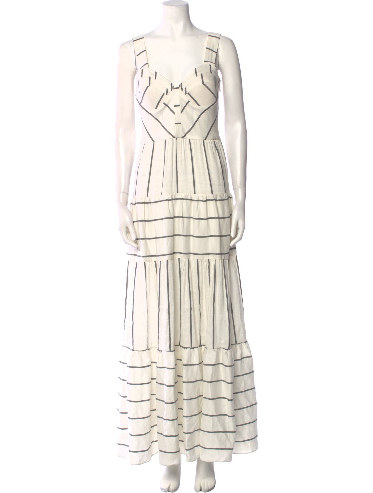 PAPER London Striped Long Dress