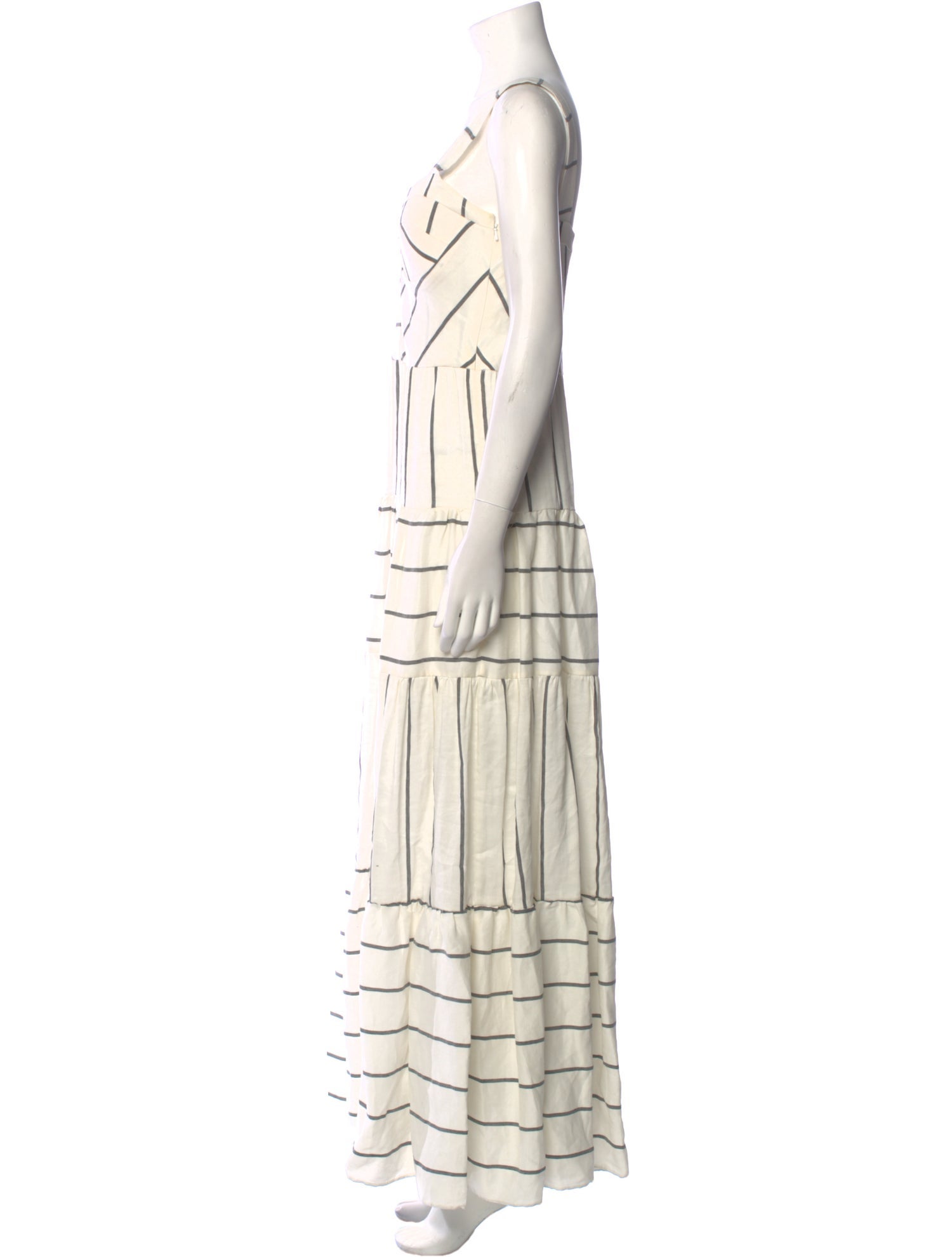 PAPER London Striped Long Dress