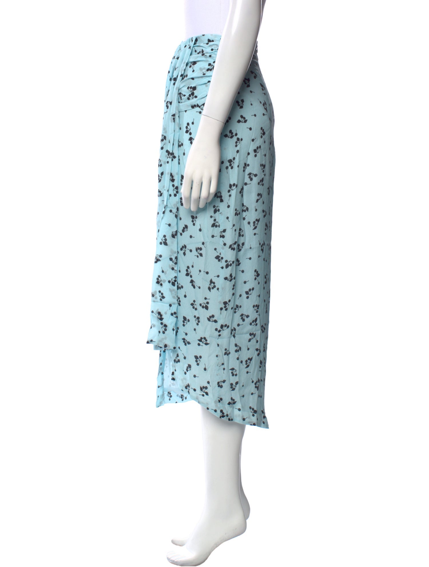 PAPER London Printed Midi Length Skirt