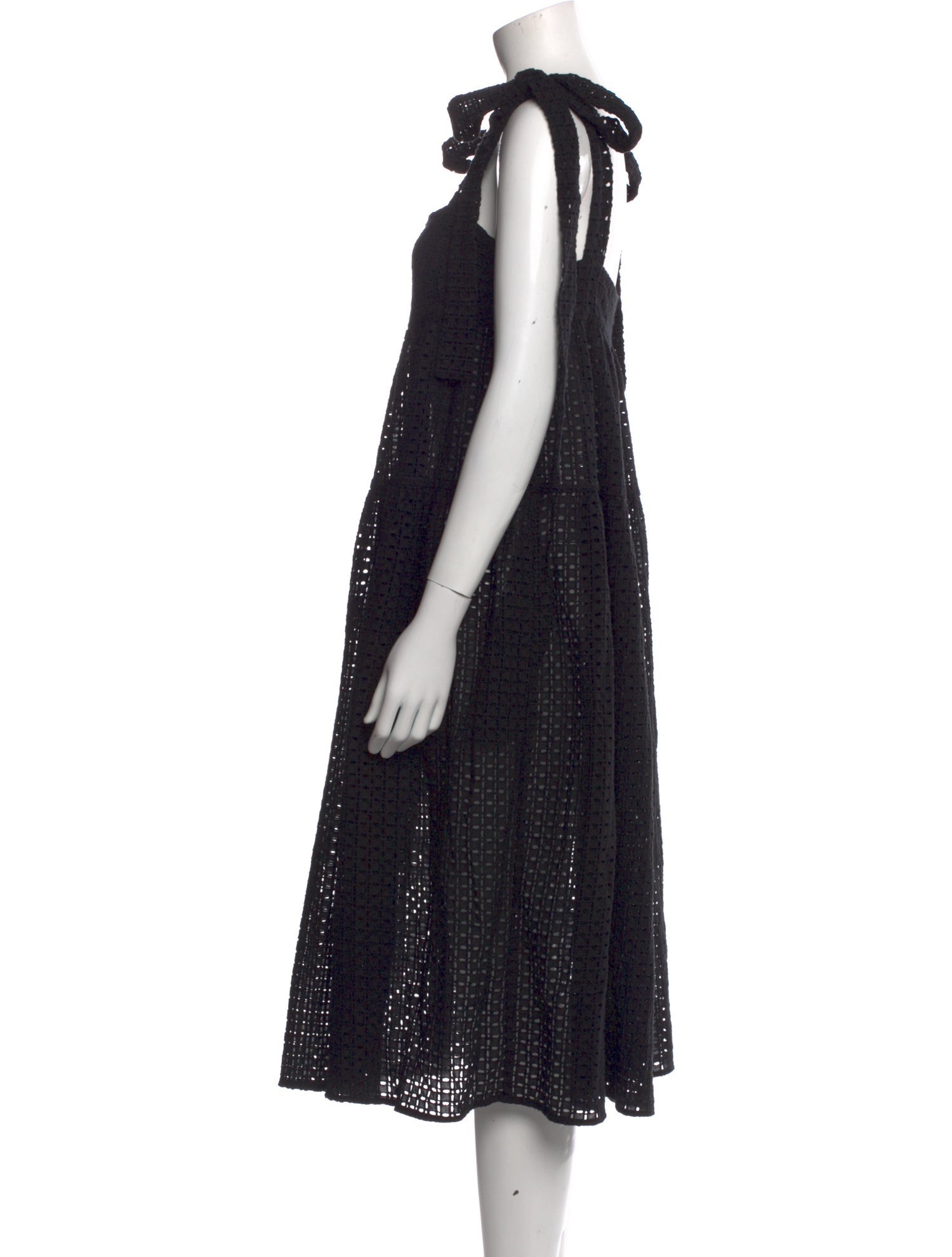 PAPER London Square Neckline Midi Length Dress