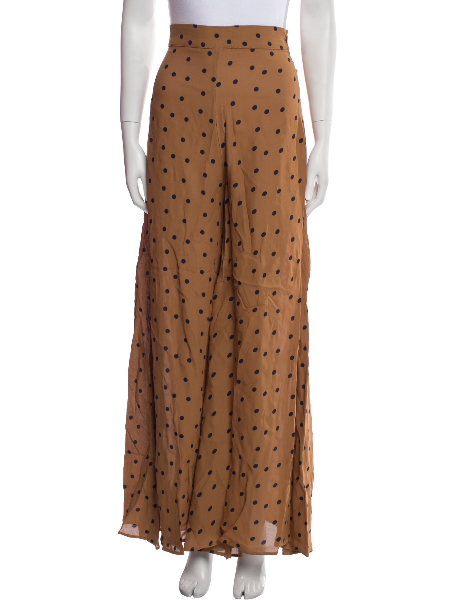 PAPER London Polka Dot Print Wide Leg Pants
