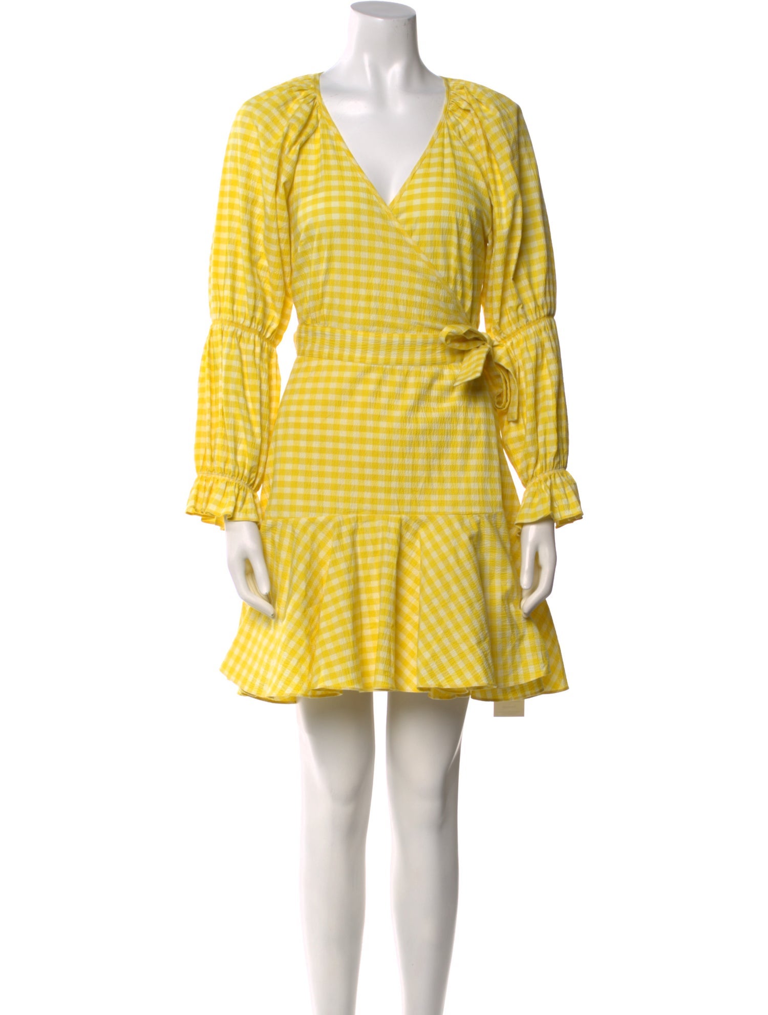 PAPER London Plaid Print Mini Dress