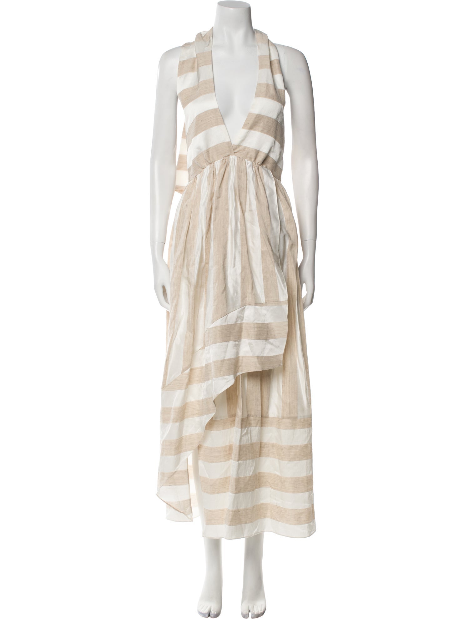 PAPER London Striped Long Dress