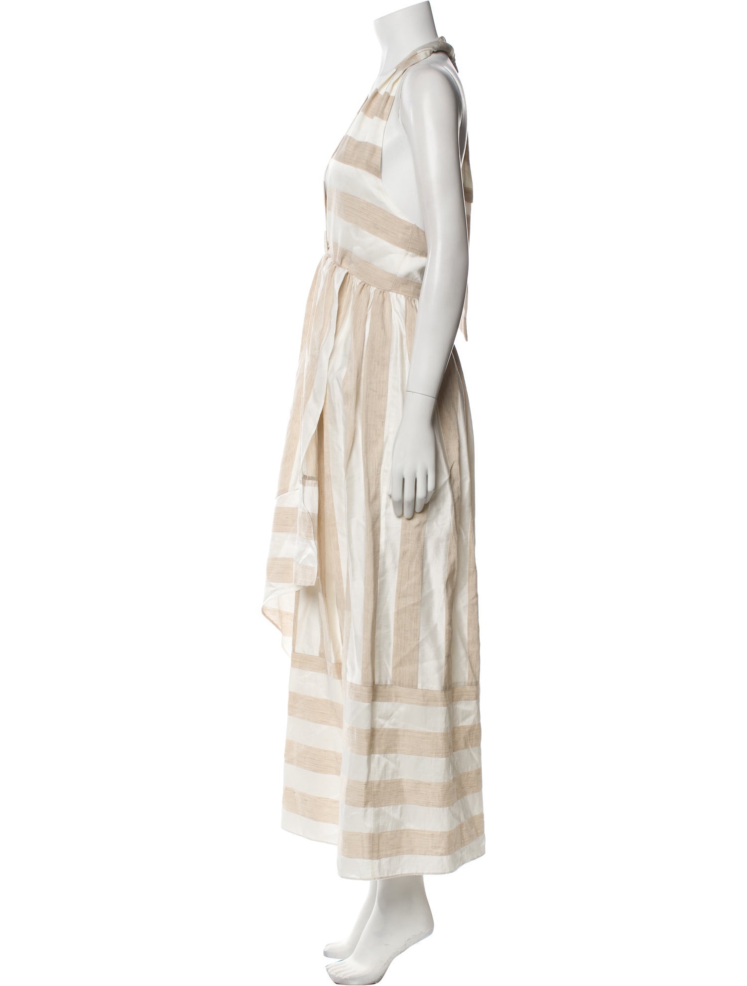 PAPER London Striped Long Dress