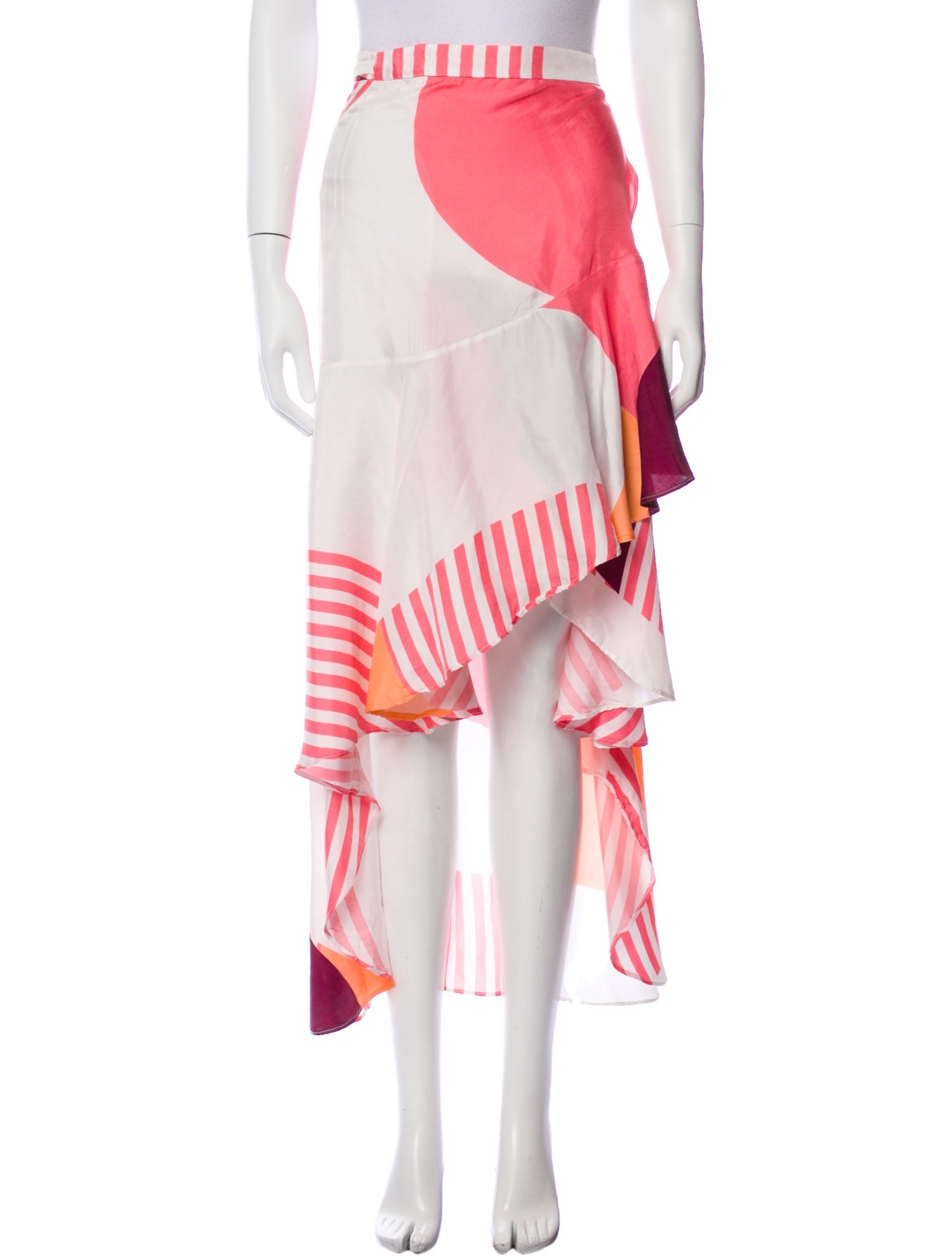 PAPER London Printed Midi Length Skirt