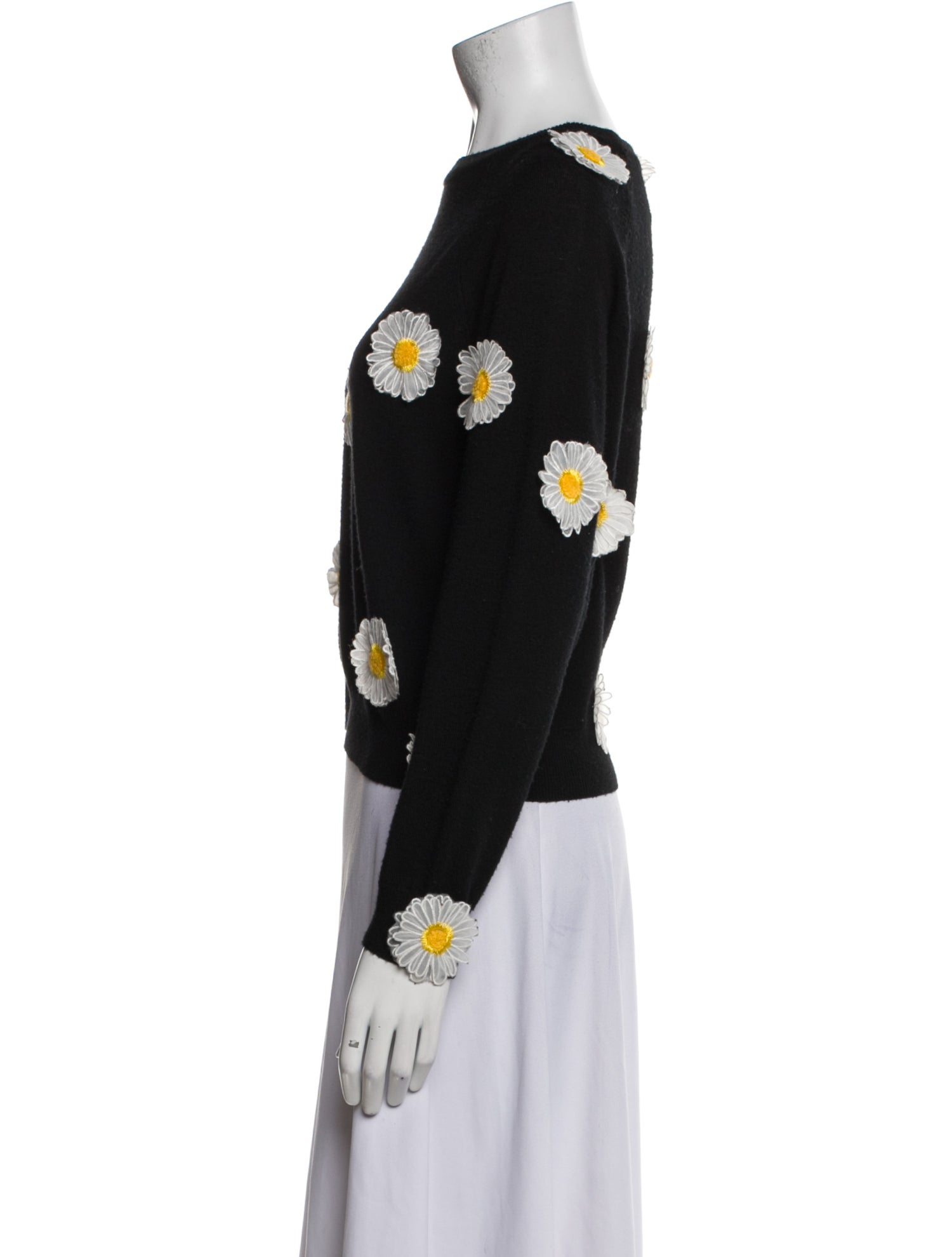 PAPER London Wool Floral Print Sweater