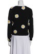 PAPER London Wool Floral Print Sweater