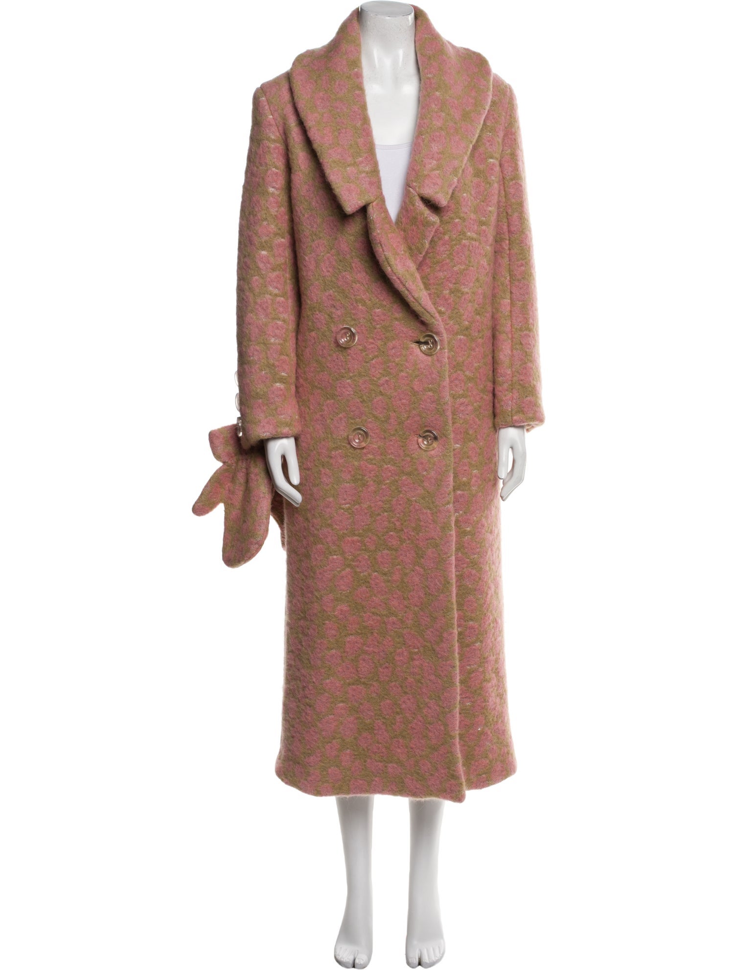 PAPER London Mohair Faux Fur Coat