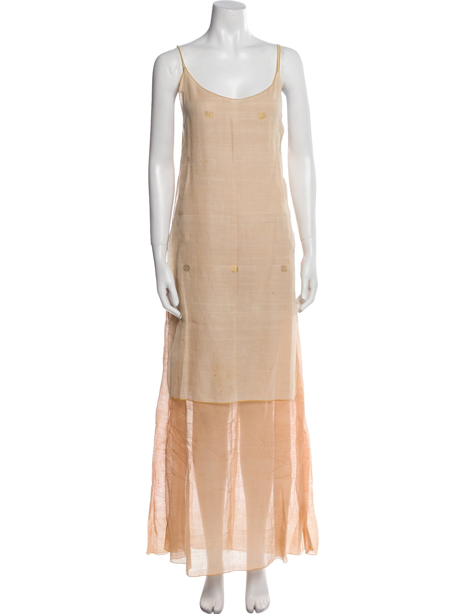 Paul Ropp Scoop Neck Long Dress