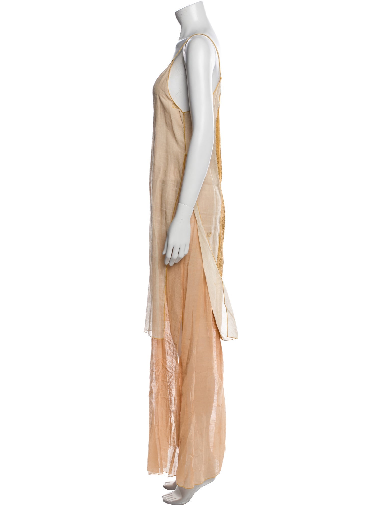 Paul Ropp Scoop Neck Long Dress