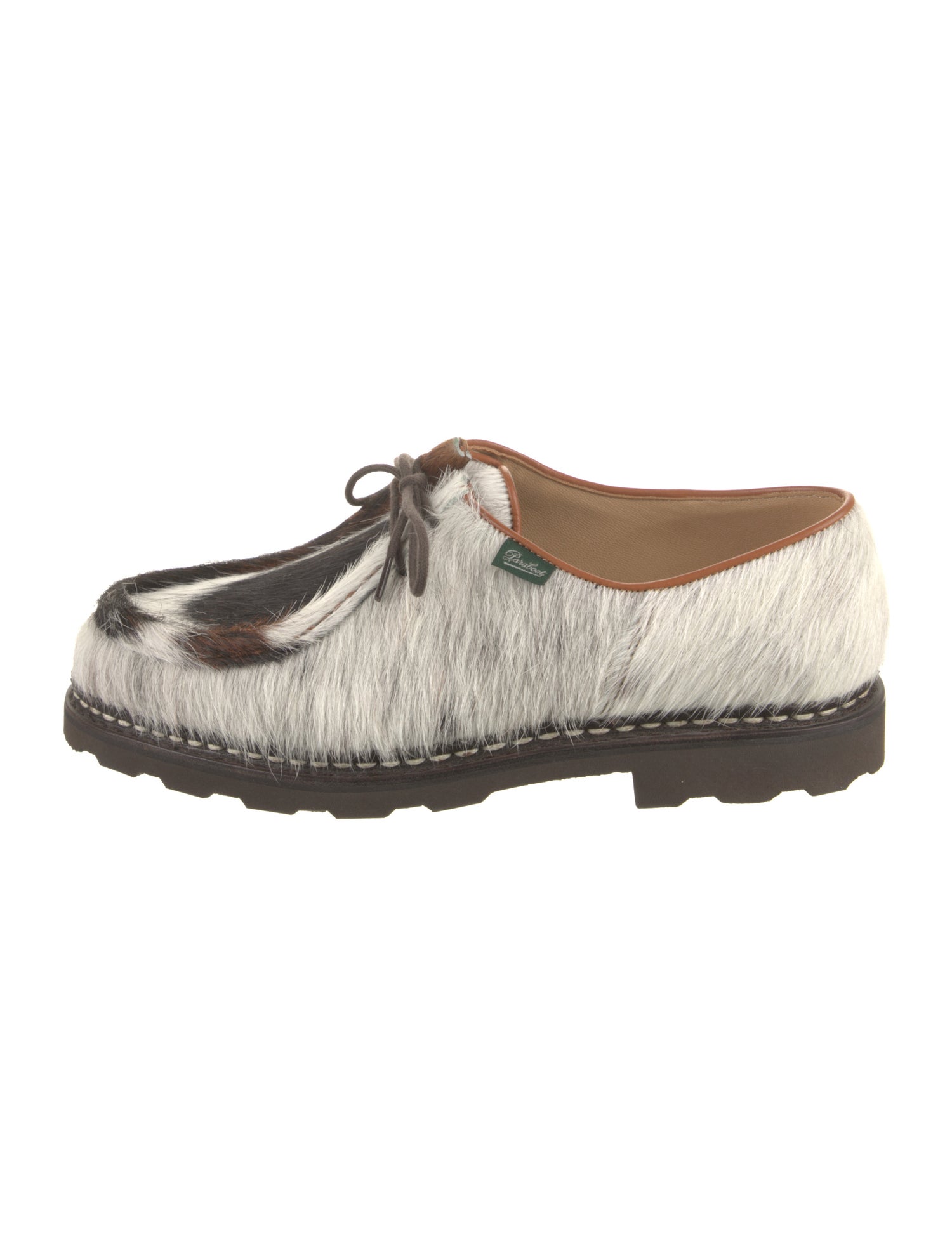 Paraboot Fur Animal Print Derby Shoes