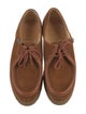 Paraboot Suede Bow Accents Derby Shoes