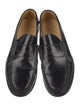 Paraboot Leather Whipstitch Trim Dress Loafers