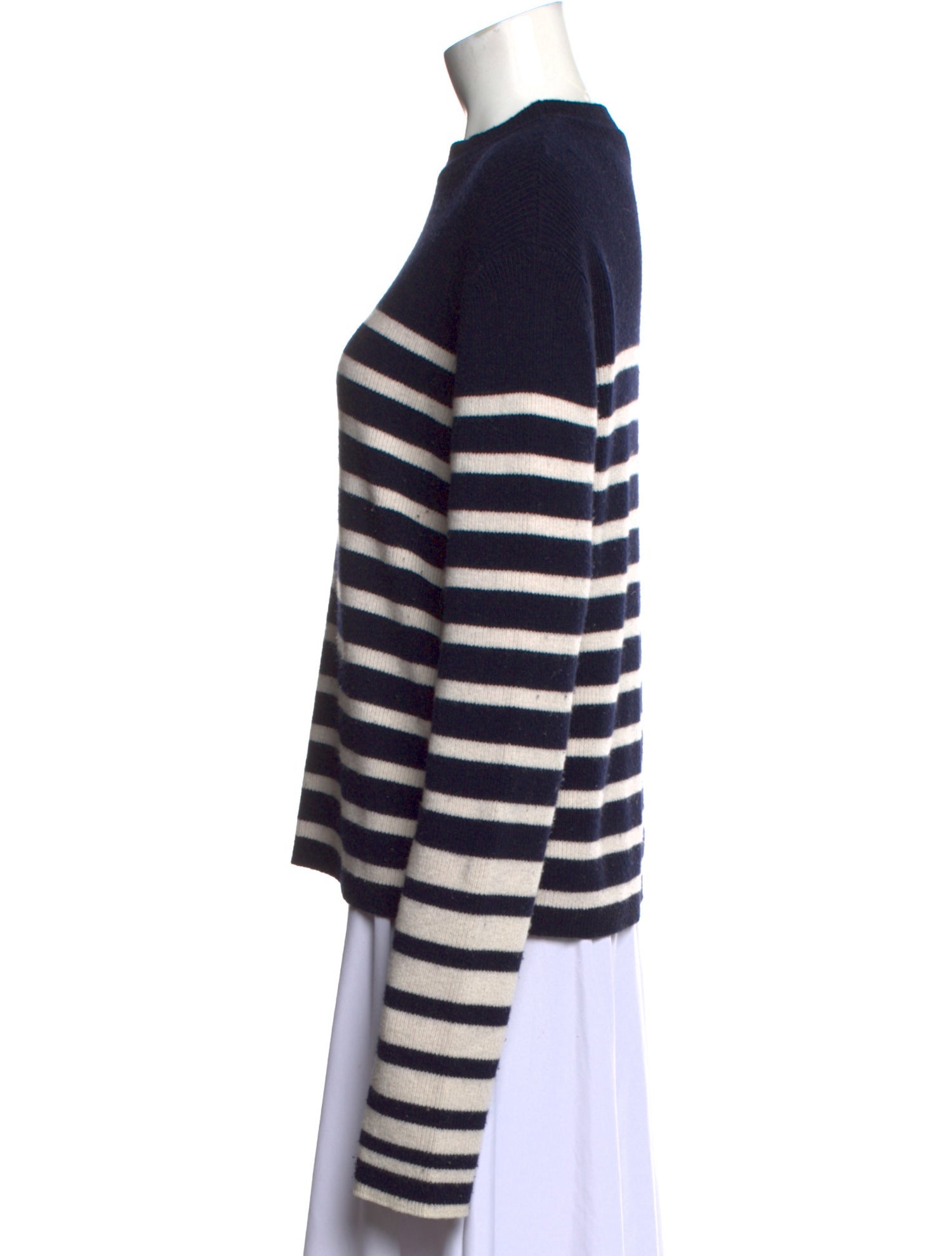 Paradis Perdus Striped Mock Neck Sweater