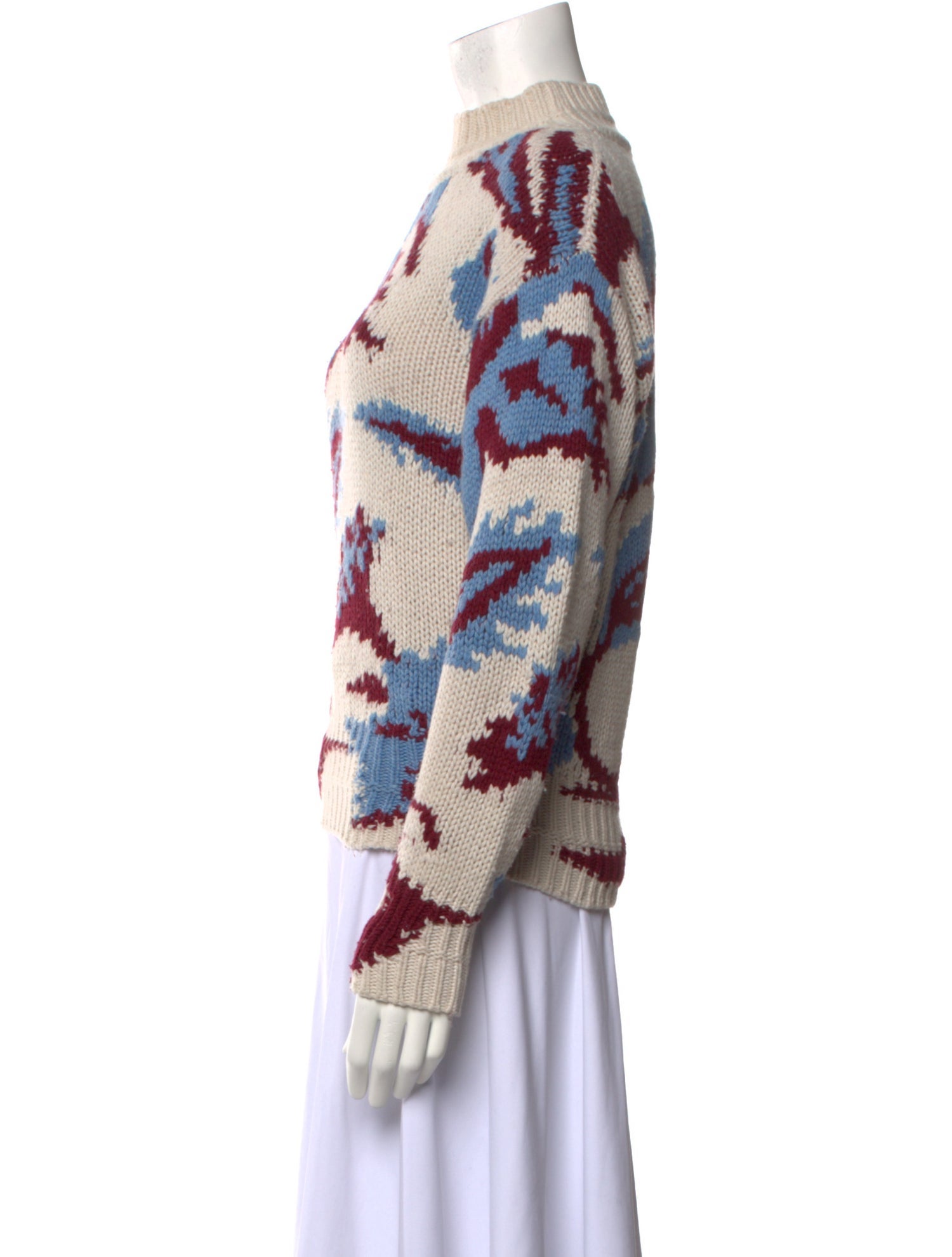 Paradis Perdus Wool Printed Sweater