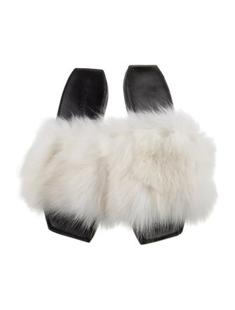 Parme Marin Fur Slides