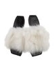 Parme Marin Fur Slides