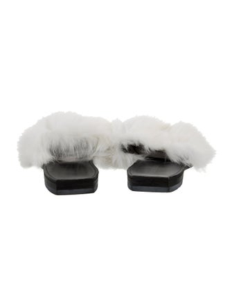 Parme Marin Fur Slides