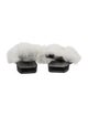 Parme Marin Fur Slides