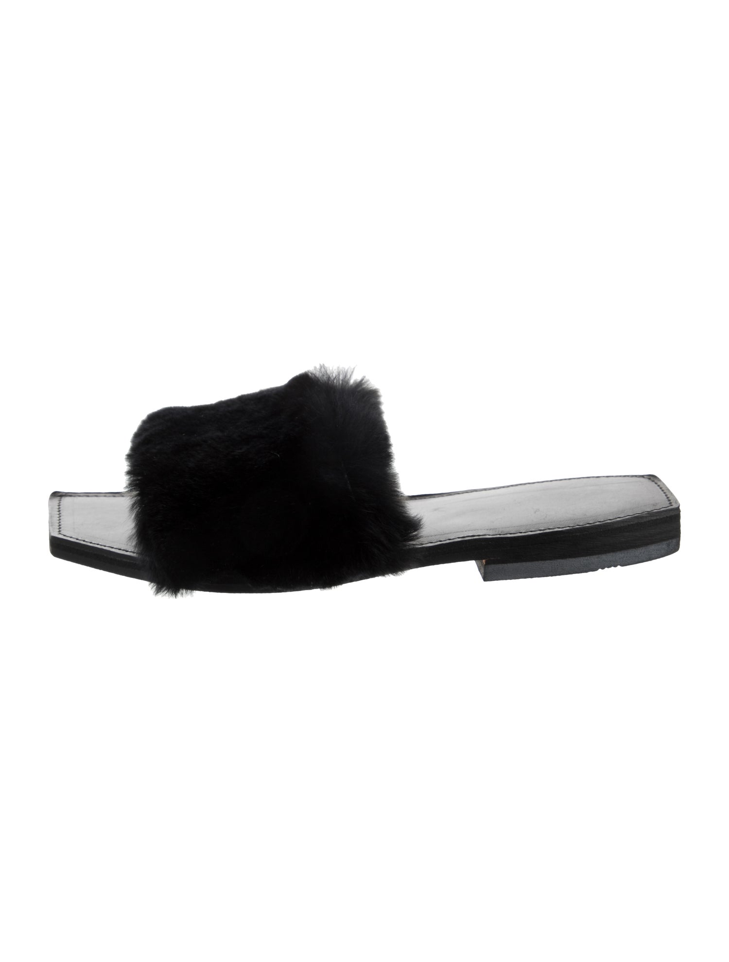 Parme Marin Fur Slides