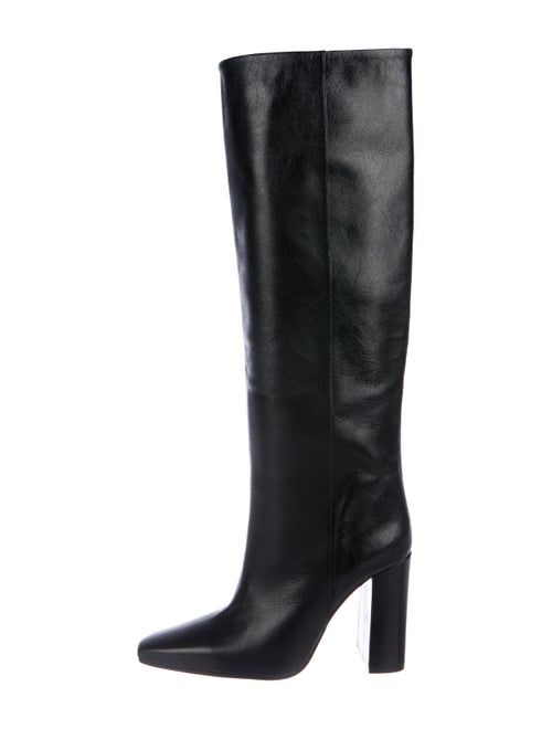 Paris Texas Leather Knee-High Boots Black