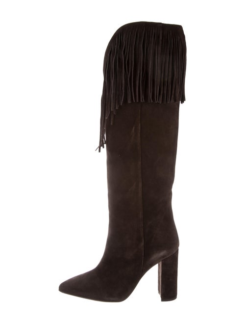 Paris Texas Suede Knee-High Boots Brown