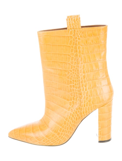 Paris Texas Embossed Ankle Boots Yellow