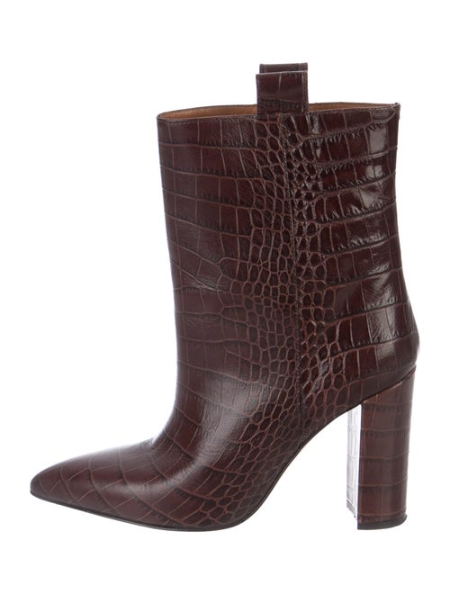 Paris Texas Leather Ankle Boots Brown