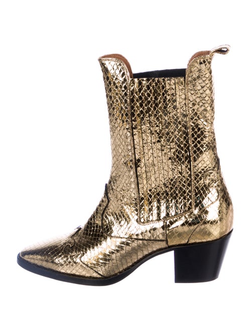 Paris Texas Leather Semi-Pointed Toes Western Boot