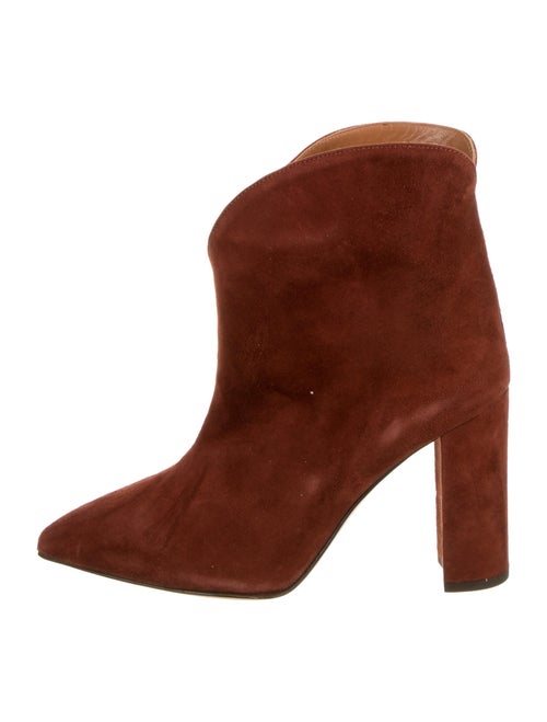 Paris Texas Suede Pointed-Toe Boots Brown