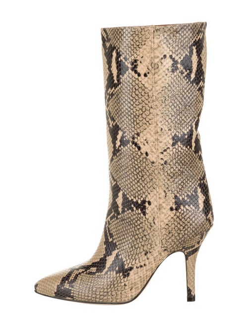 Paris Texas Embossed Leather Boots Black