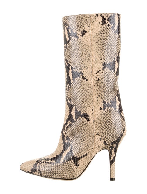 Paris Texas Embossed Leather Boots Black