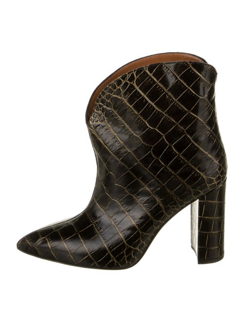 Paris Texas Embossed Leather Boots Black