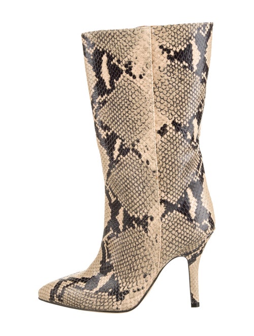 Paris Texas Embossed Leather Boots Black