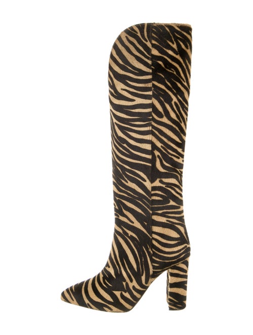 Paris Texas Suede Animal Print Boots