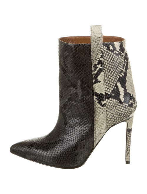 Paris Texas Leather Animal Print Boots