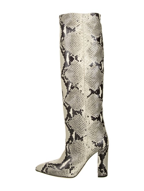 Paris Texas Leather Animal Print Boots