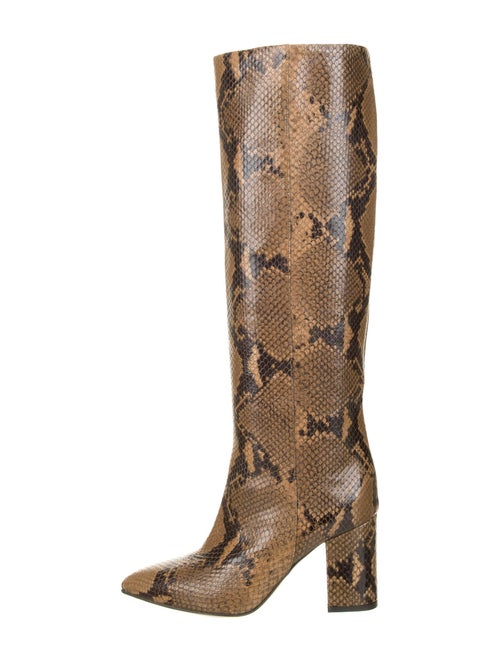 Paris Texas Leather Animal Print Boots