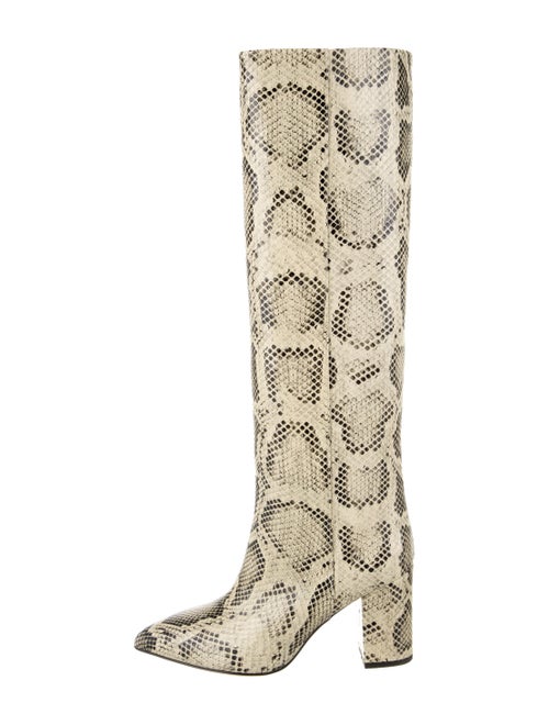Paris Texas Leather Animal Print Boots