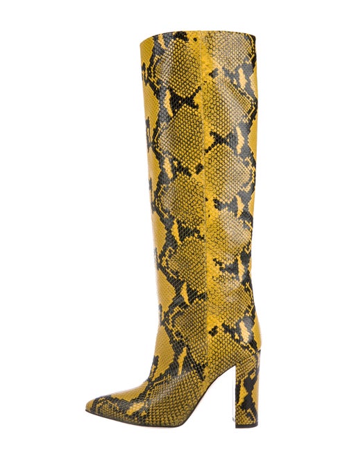 Paris Texas Embossed Leather Boots Yellow