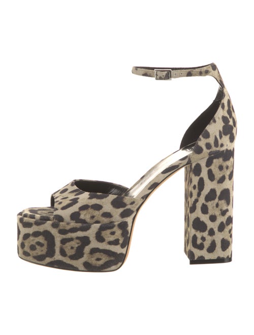 Paris Texas Suede Printed Sandals