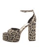 Paris Texas Suede Printed Sandals