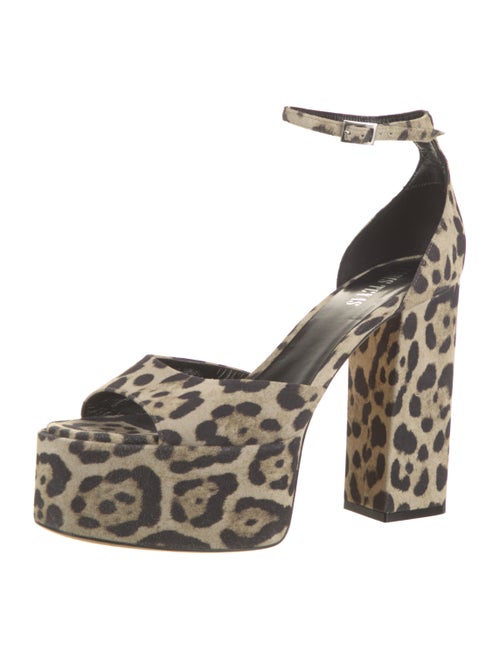 Paris Texas Suede Printed Sandals