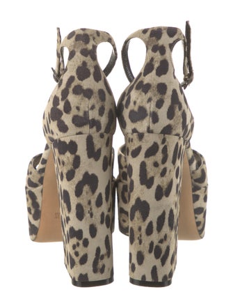 Paris Texas Suede Printed Sandals